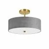 Dainolite Semi-Flush Mount Light - 3-Light - 14-in - Aged Brass And Grey 2 Dainolite Semi-Flush Mount Light - 3-Light - 14-in - Aged Brass And Grey -Dainolite Sales 330733712 MainImage 001