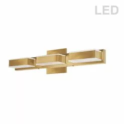 Dainolite Signature Vanity Light - 3-Light - 20-in - Gold