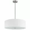 Dainolite Everly Pendant Light - 4-Light - 20-in X 5-in - Satin Chrome/White -Dainolite Sales 330733766 MainImage 001