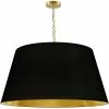 Dainolite Brynn Pendant Light - 1-Light - 32-in X 16-in - Aged Brass/Black And Gold 1 Dainolite Brynn Pendant Light - 1-Light - 32-in X 16-in - Aged Brass/Black And Gold -Dainolite Sales 330733822 MainImage 001