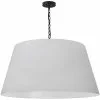 Dainolite Brynn Pendant Light - 1-Light - 32-in X 16-in - Black And White -Dainolite Sales 330733823 MainImage 001