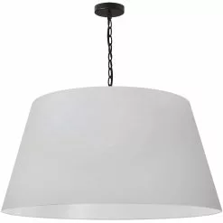 Dainolite Brynn Pendant Light - 1-Light - 32-in X 16-in - Black And White
