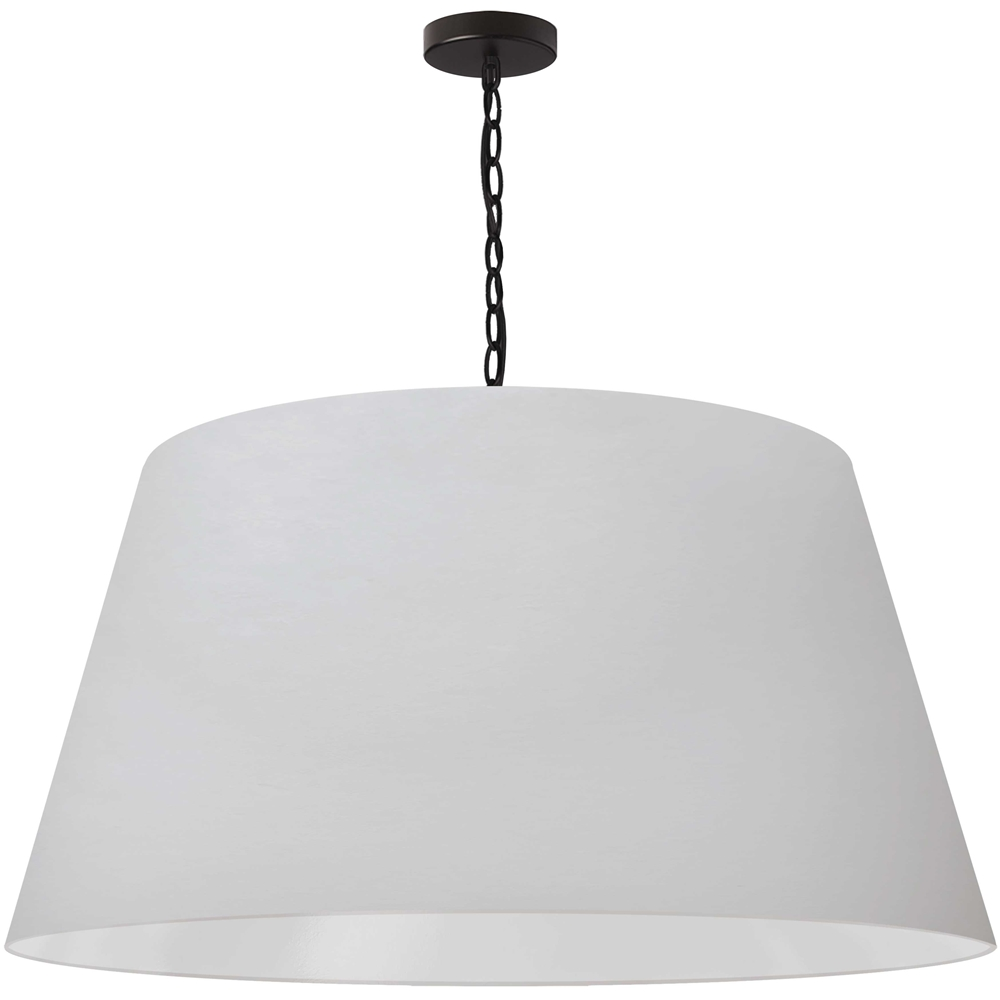 Dainolite Brynn Pendant Light - 1-Light - 32-in X 16-in - Black And White 3 Dainolite Brynn Pendant Light - 1-Light - 32-in X 16-in - Black And White