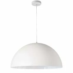 Dainolite Ofelia Pendant Light - 1-Light - 20-in X 10-in - Matte White