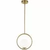 Dainolite Adrienna Pendant Light - 1-Light - 10-in X 10.75-in - Aged Brass -Dainolite Sales 330733959 MainImage 001