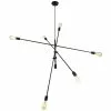 Dainolite Signature Pendant Light - 6-Light - 50-in X 21.6-in - Matte Black -Dainolite Sales 330733960 MainImage 001