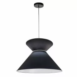 Dainolite Patricia Pendant Light - 1-Light - 18-in X 11.5-in - Black
