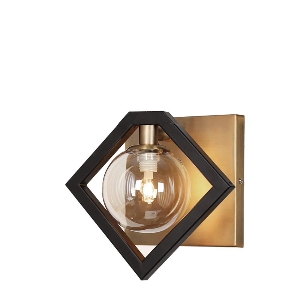 Dainolite Glasglow Wall Sconce - 1-Light - 9-in - Matte Black And Vintage Bronze 3 Dainolite Glasglow Wall Sconce - 1-Light - 9-in - Matte Black And Vintage Bronze