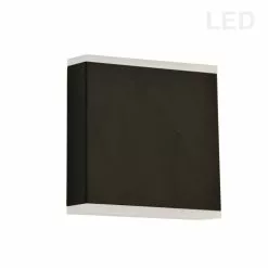 Dainolite Emery Wall Sconce - 2-Light - 4.88-in - Matte Black