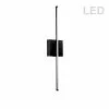 Dainolite Array Wall Sconce - 1-Light - 24.5-in - Matte Black/White -Dainolite Sales 330734044 MainImage 001