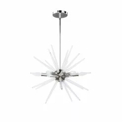 Dainolite Vela Incandescent Pendant 6-Light Polished Chrome Finish