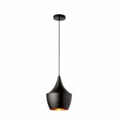 Dainolite Helsinki Pendant Light - 1-Light - Matte Black/Gold -Dainolite Sales 330762540 MainImage 001