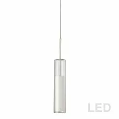 Dainolite Luna Pendant Light - 1-Light - White