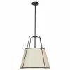 Dainolite Trapezoid Modern/Contemporary 18-in Cream And Black Pendant Light 2 Dainolite Trapezoid Modern/Contemporary 18-in Cream And Black Pendant Light -Dainolite Sales 330844759 MainImage 001