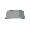 Dainolite 1-Pack Trapezoid 16-in Grey Modern/Contemporary Incandescent Flush Mount Light -Dainolite Sales 330844767 MainImage 001