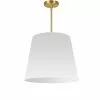 Dainolite Oversized Drum Modern/Contemporary White 20-in Pendant Light