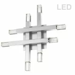 Dainolite 3.15-in W Francesca 8-Light Polished Chrome Modern LED Wall Sconce
