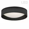 Dainolite 1-Pack 15-in Black/Clear Modern/Contemporary Integrated LED Flush Mount Light