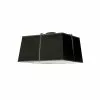 Dainolite 1-Pack Trapezoid 16-in Black Modern/Contemporary Incandescent Flush Mount Light -Dainolite Sales 330844826 MainImage 001