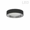 Dainolite 1-Pack 11-in Black/Silver Modern/Contemporary Integrated LED Flush Mount Light -Dainolite Sales 330844836 MainImage 001