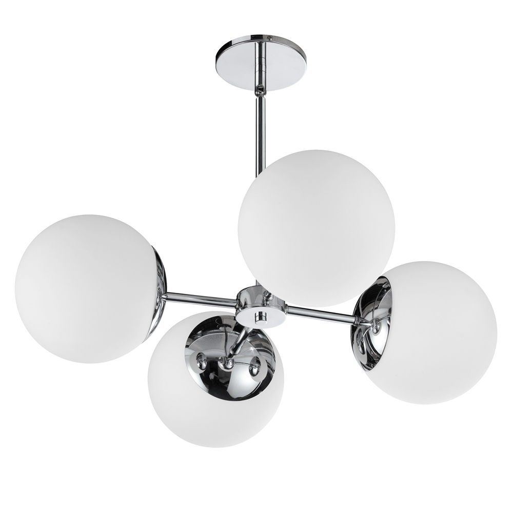 Dainolite Dayana 4-Light Polished Chrome Transitional Chandelier 3 Dainolite Dayana 4-Light Polished Chrome Transitional Chandelier