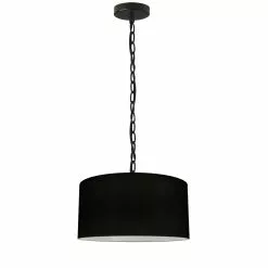 Dainolite Braxton Transitional Black 14-in Pendant Light