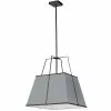 Dainolite Trapezoid Modern/Contemporary Grey And Black 18-in Pendant Light -Dainolite Sales 330844864 MainImage 001