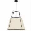 Dainolite Trapezoid Modern/Contemporary Black And Cream 24-in Pendant Light -Dainolite Sales 330844865 MainImage 001