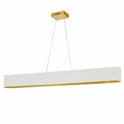 Dainolite Aubrey Modern/Contemporary White And Gold 51-in LED Pendant Light