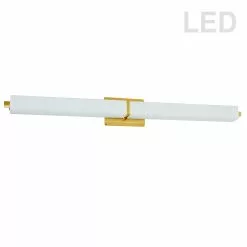 Dainolite 1-Light 39-in Brass Modern Vanity Light