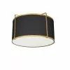 Dainolite Trapezoid 12-in Black Modern/Contemporary Incandescent Flush Mount Light -Dainolite Sales 330844902 MainImage 001