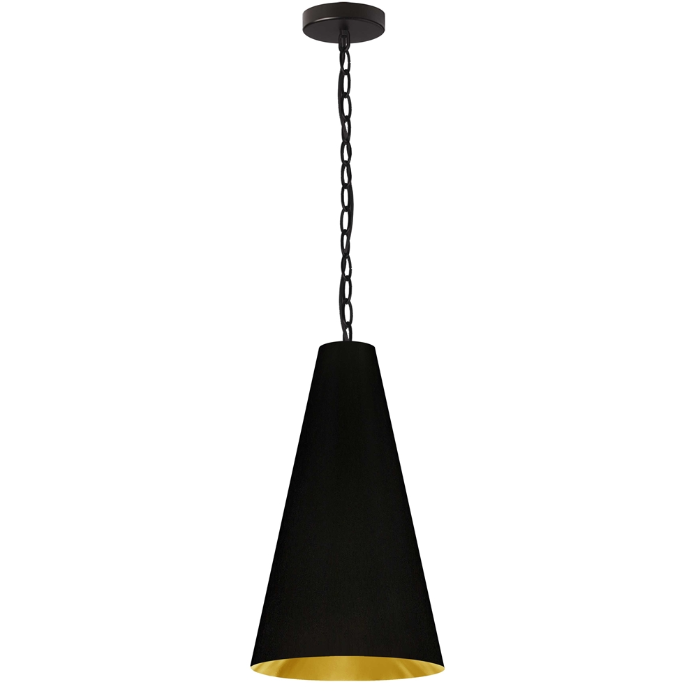 Dainolite Anaya Transitional Black And Gold 12-in Pendant Light 3 Dainolite Anaya Transitional Black And Gold 12-in Pendant Light