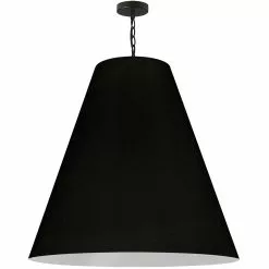 Dainolite Anaya Transitional Black 32-in Pendant Light