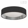 Dainolite 1-Pack 15-in Black/Silver Modern/Contemporary Integrated LED Flush Mount Light -Dainolite Sales 330844940 MainImage 001
