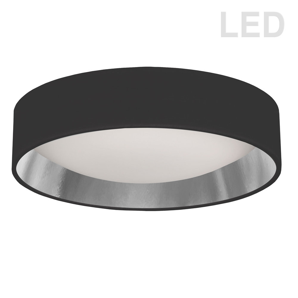 Dainolite 1-Pack 15-in Black/Silver Modern/Contemporary Integrated LED Flush Mount Light 3 Dainolite 1-Pack 15-in Black/Silver Modern/Contemporary Integrated LED Flush Mount Light