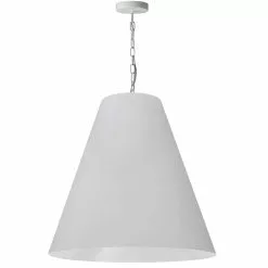 Dainolite Anaya Transitional White 26-in Pendant Light
