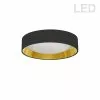 Dainolite 1-Pack 11-in Black/Gold Modern/Contemporary Integrated LED Flush Mount Light 1 Dainolite 1-Pack 11-in Black/Gold Modern/Contemporary Integrated LED Flush Mount Light -Dainolite Sales 330844971 MainImage 001