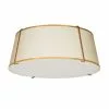 Dainolite Trapezoid 22-in Cream Modern/Contemporary Incandescent Flush Mount Light -Dainolite Sales 330844973 MainImage 001