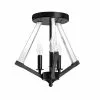 Dainolite Aalto 15-in Matte Black Modern/Contemporary Semi-Flush Mount Light -Dainolite Sales 330844976 MainImage 001