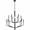 Dainolite Eleanor 14-Light Matte Black Modern/Contemporary Chandelier -Dainolite Sales 330844987 MainImage 001