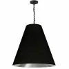 Dainolite Anaya Transitional Drum Black And Silver 26-in Pendant Light 2 Dainolite Anaya Transitional Drum Black And Silver 26-in Pendant Light -Dainolite Sales 330845015 MainImage 001
