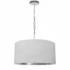 Dainolite Braxton Transitional White And Silver 20-in Pendant Light