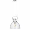 Dainolite Liberty Modern/Contemporary Polished Chrome 13.75-in Pendant Light With Clear Glass 1 Dainolite Liberty Modern/Contemporary Polished Chrome 13.75-in Pendant Light With Clear Glass -Dainolite Sales 330845025 MainImage 001