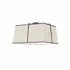 Dainolite Trapezoid 16-in Cream Incandescent Flush Mount Light -Dainolite Sales 330845034 MainImage 001