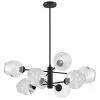 Dainolite Abii Transitional Matte Black 26-in Halogen Pendant Light With Clear Glass -Dainolite Sales 330845068 MainImage 001