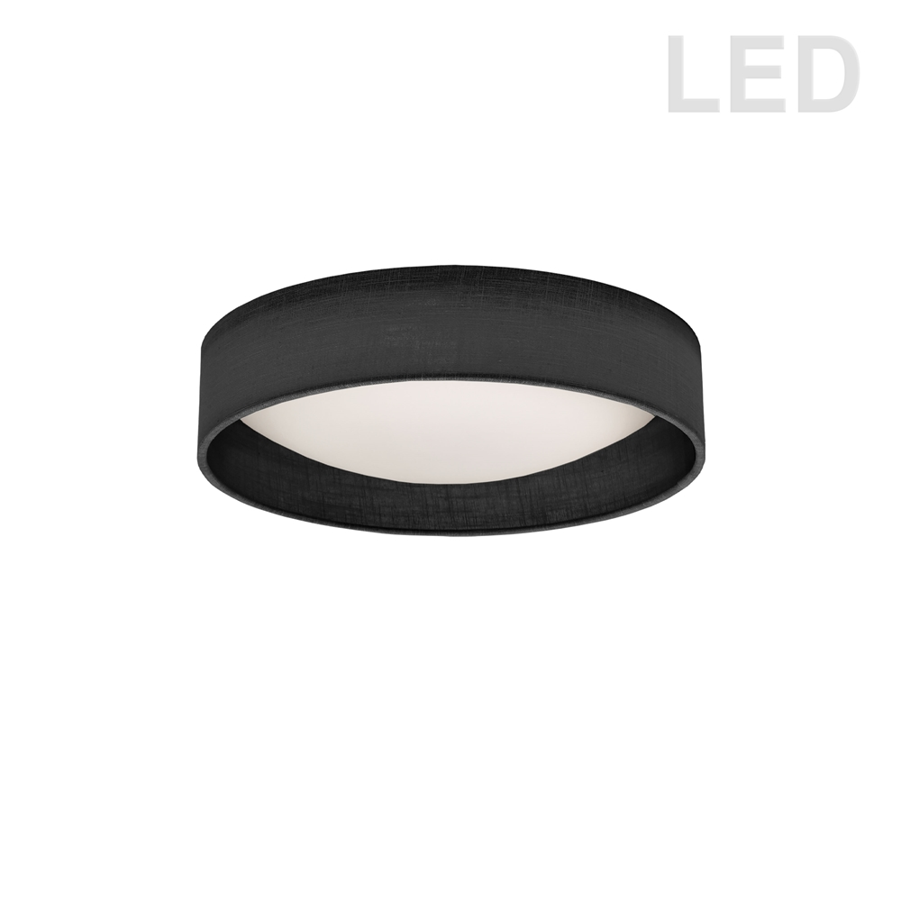Dainolite 1-Pack 11-in Black/Clear Modern/Contemporary Integrated LED Flush Mount Light 3 Dainolite 1-Pack 11-in Black/Clear Modern/Contemporary Integrated LED Flush Mount Light