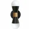 Dainolite 5.4-in W Fortuna 2-Light Matte Black Incandescent Wall Sconce 2 Dainolite 5.4-in W Fortuna 2-Light Matte Black Incandescent Wall Sconce -Dainolite Sales 330845078 MainImage 001