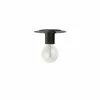 Dainolite 1-Pack Roswell 8-in Matte Black Transitional Incandescent Flush Mount Light -Dainolite Sales 330845082 MainImage 001