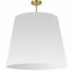 Dainolite Oversized Drum Modern/Contemporary White 32-in Pendant Light