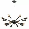 Dainolite Fortuna 16-Light Matte Black Modern/Contemporary Chandelier -Dainolite Sales 330845123 MainImage 001